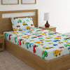 Vehicles Blue Print Bed Sheet