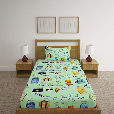 Travel Print Bed Sheet