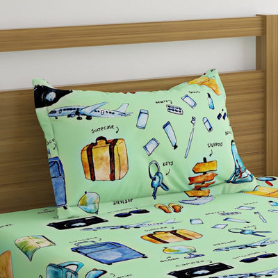 Travel Print Bed Sheet